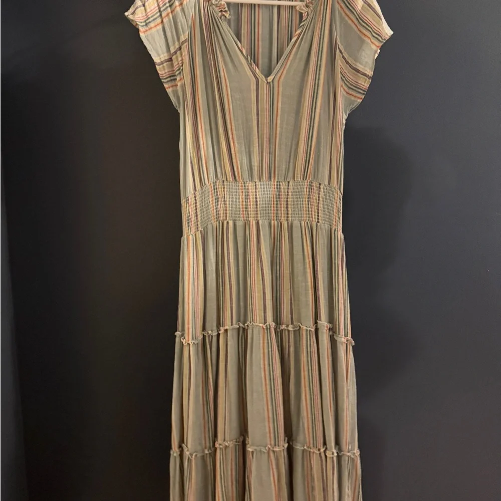 Rails Pastel Striped Midi Dress - Picture 2 of 3